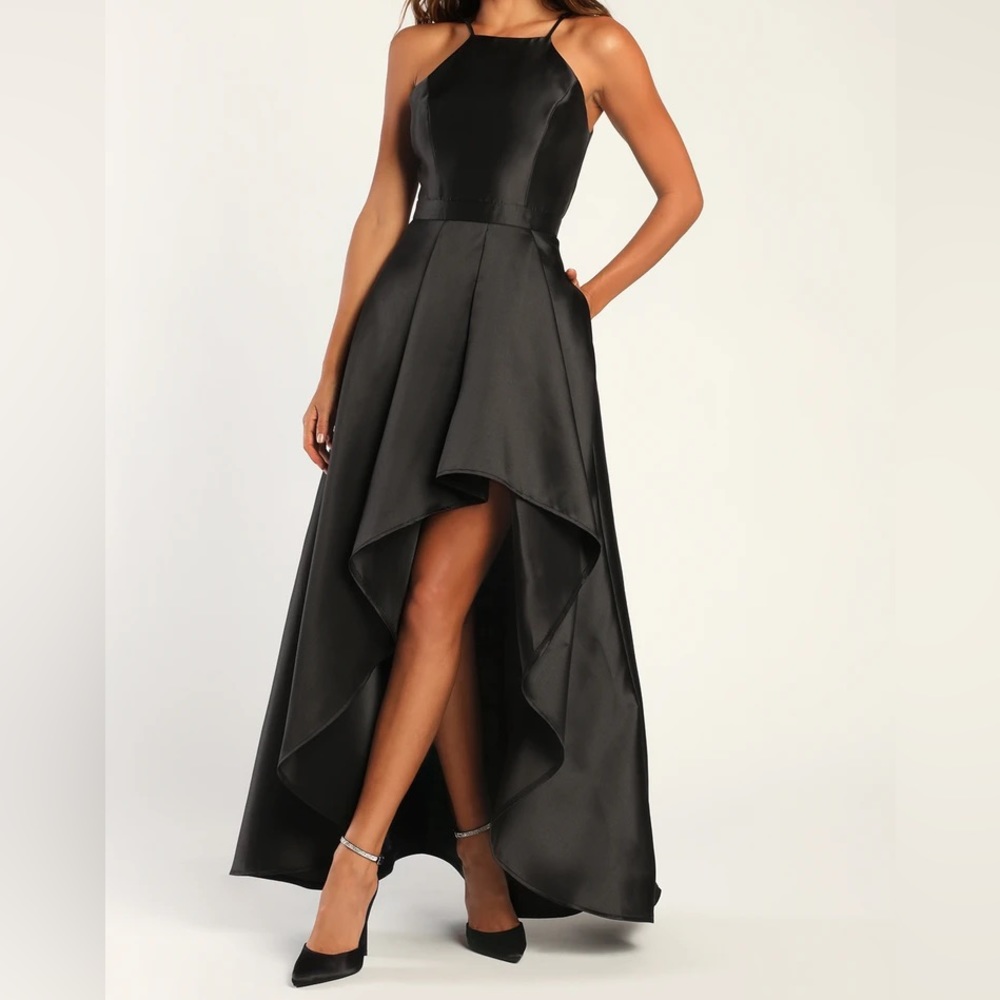 High low asymmetrical black gown - worn once only
